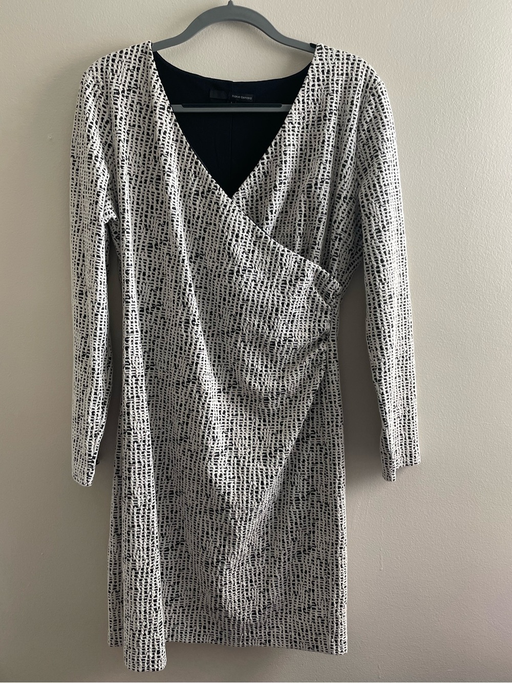 Women’s Large Harve Benard Black and White Dress